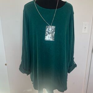 Chic Teal Women's Tunic Top